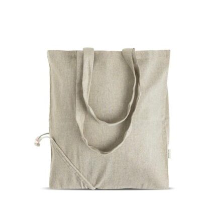 Saco Dobrável em Algodão Reciclado – 38x42cm